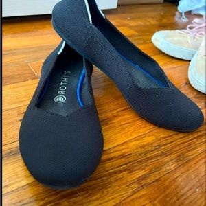 Used Rothy’s black flats size 9.5
